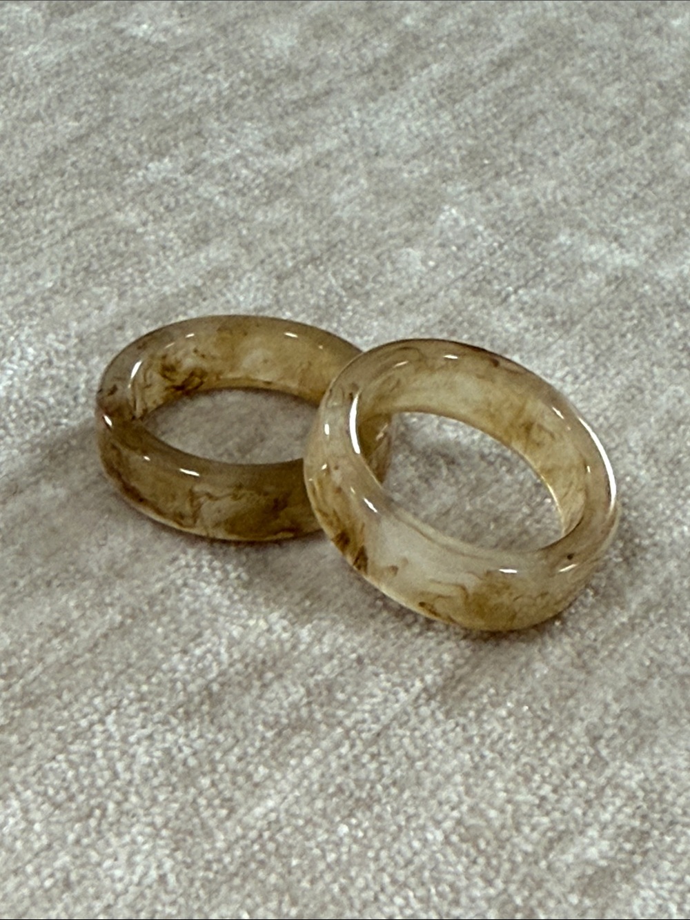 New.  Set lucite 7 1/2